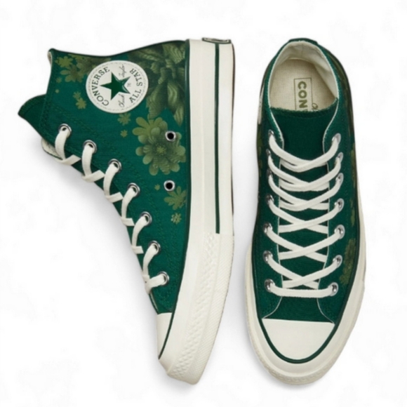 CONVERSE Chuck 70 Highmidnight Rare Clover Egret Plant High tops Mens 11.5 - Picture 4 of 8